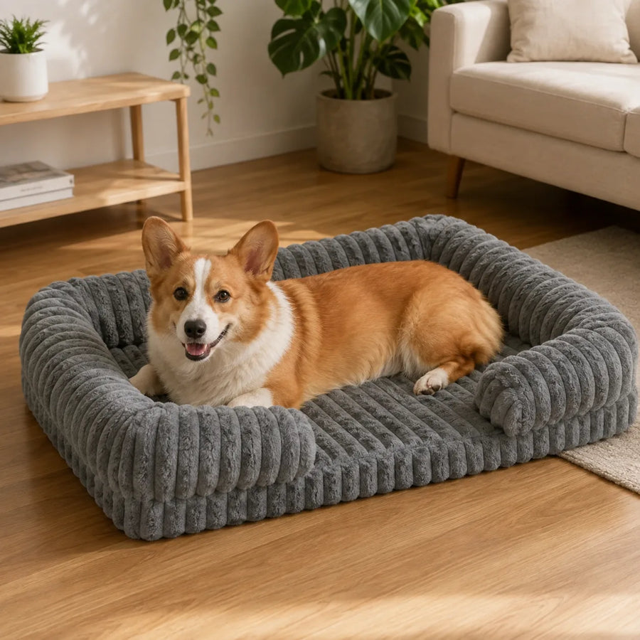 Couchage rembourré déhoussable pour chien — Runa