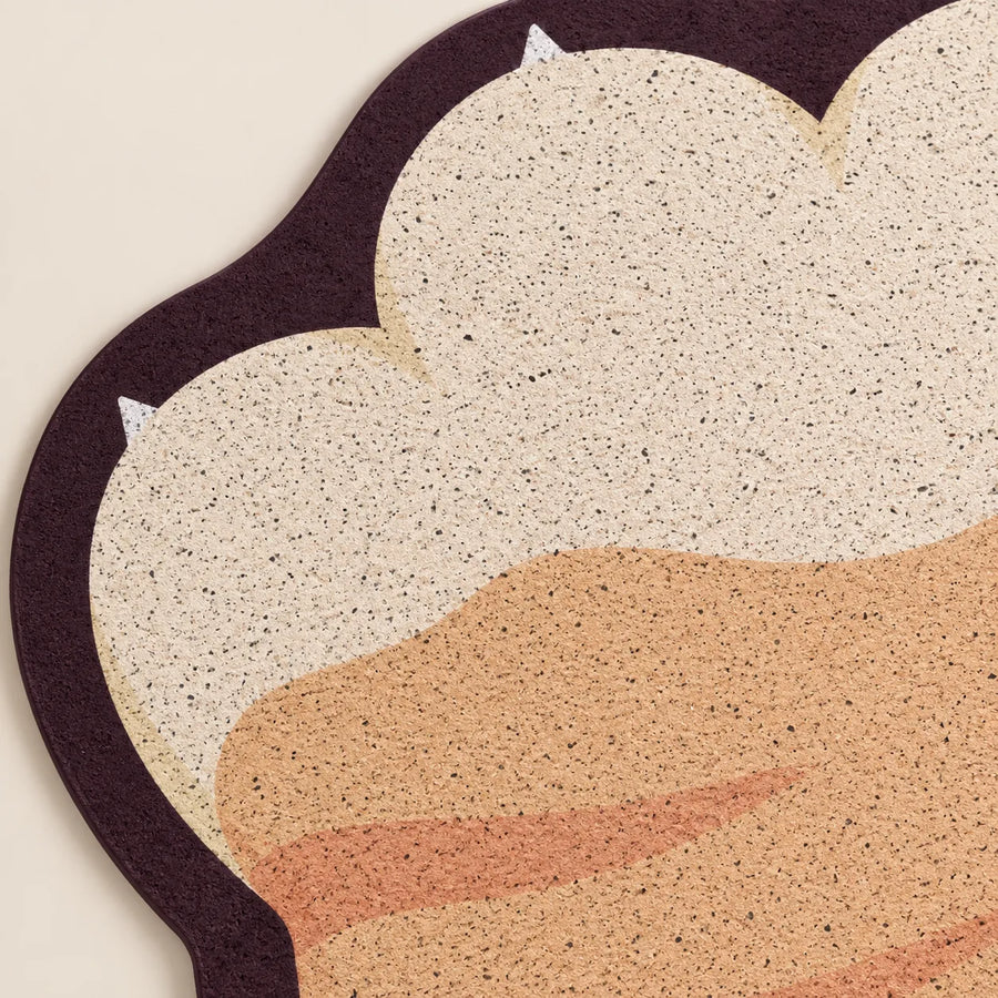 Tapis de litière décoratif en forme de patte — Labb