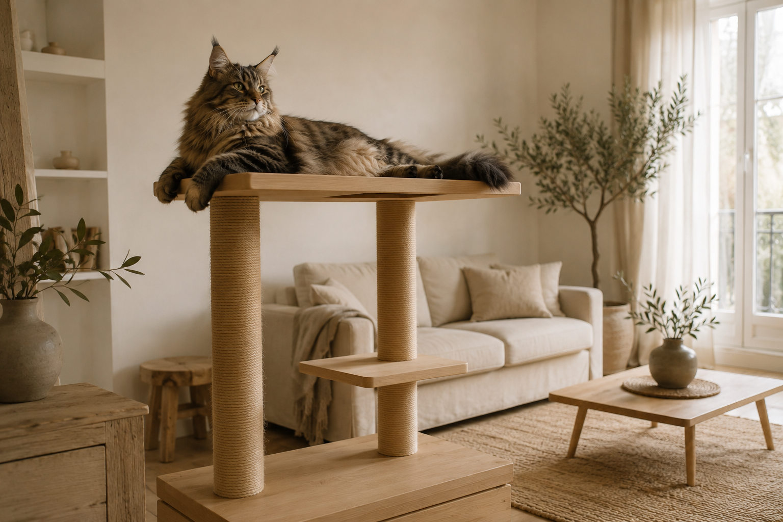 Quel arbre à chat pour un Maine Coon ou un grand chat