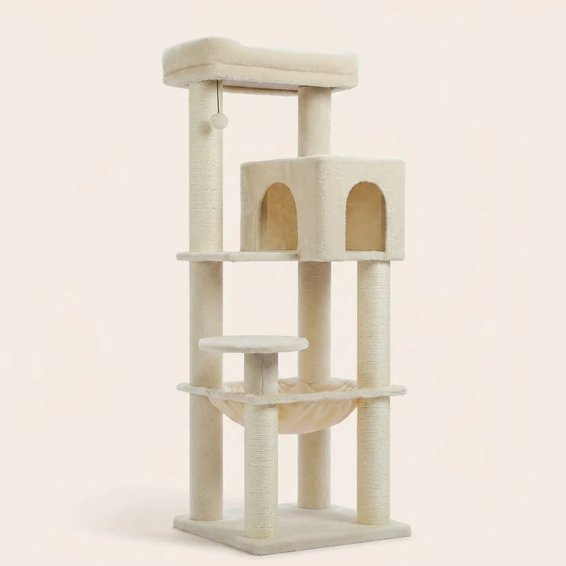 Grand arbre à chat beige 5 niveaux — Asp