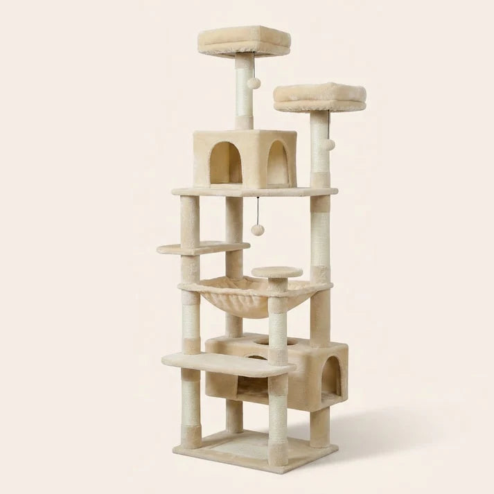 Arbre à chat très haut beige — Bok