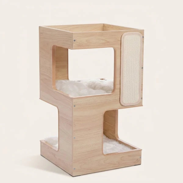 Meuble arbre à chat design bois — Ek