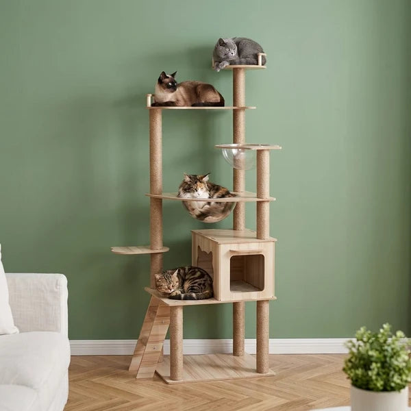 Arbre à chat XXL bois naturel — Gran
