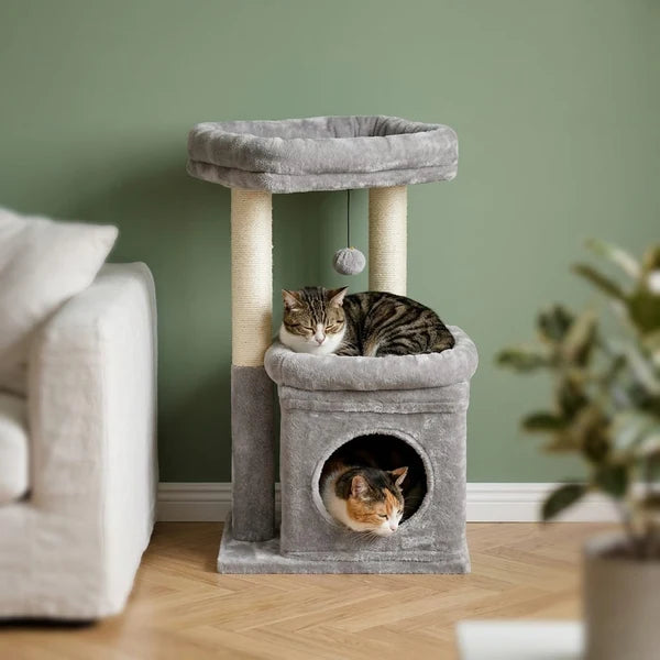 Arbre à chat design gris compact — Sten
