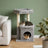 Arbre à chat design gris compact — Sten