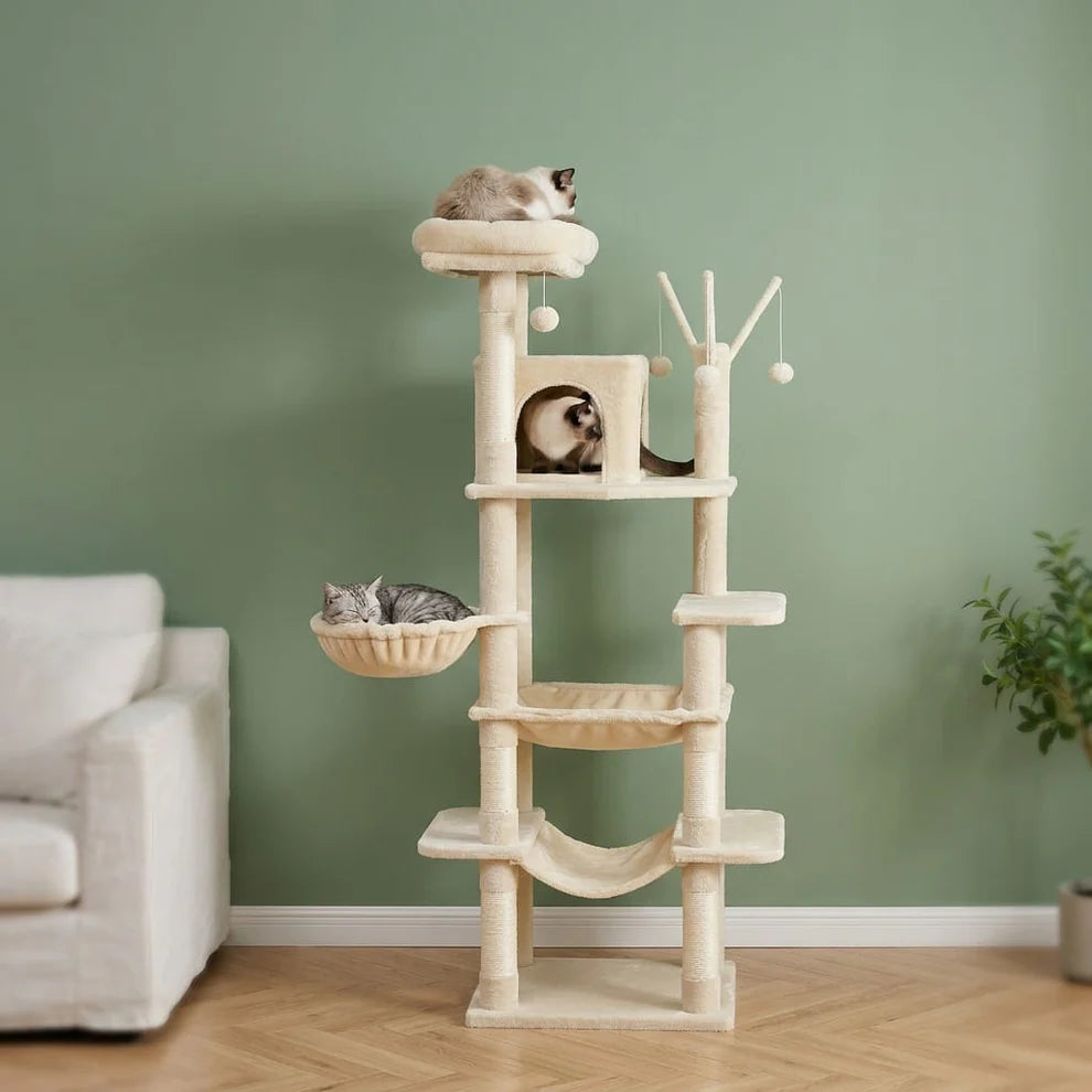 Arbre à chat élancé beige — Fura
