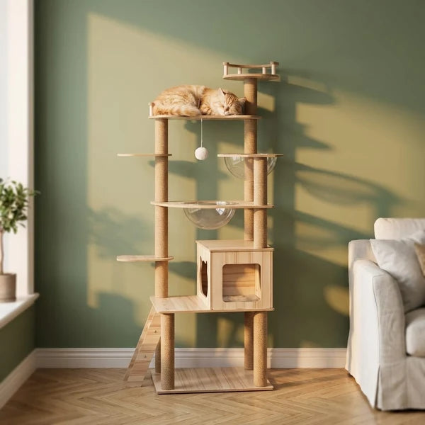 Arbre à chat XXL bois naturel — Gran
