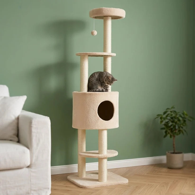 Arbre à chat design scandinave 148cm — Lund