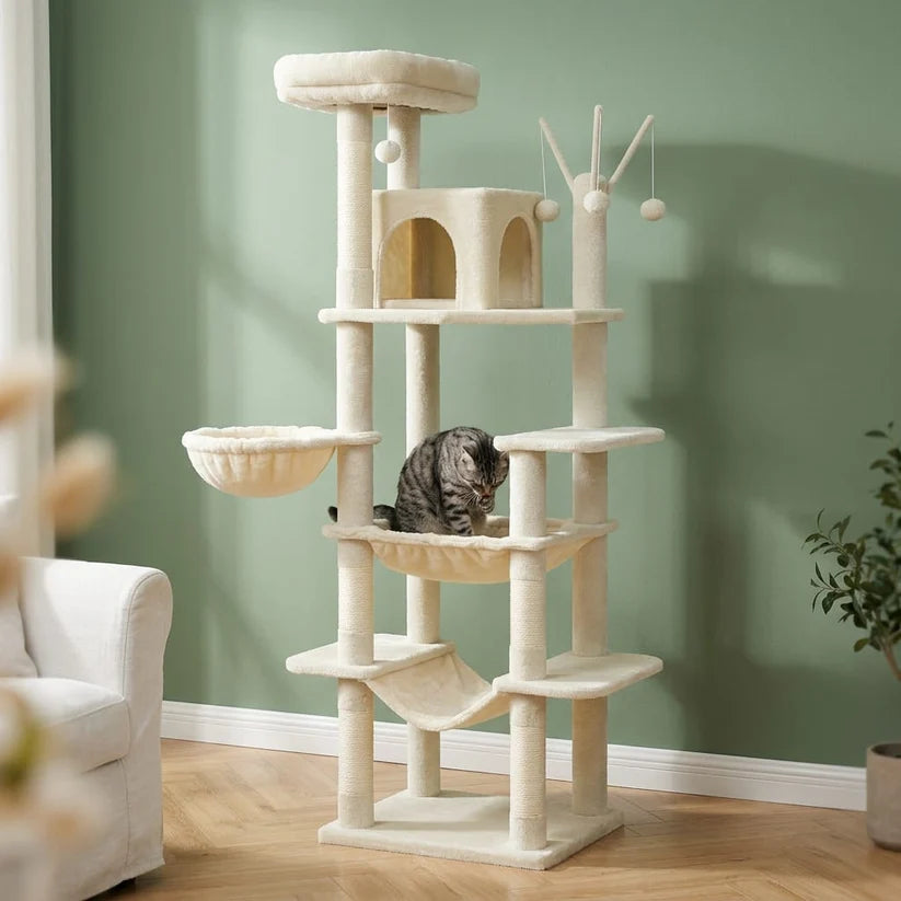 Arbre à chat élancé beige — Fura