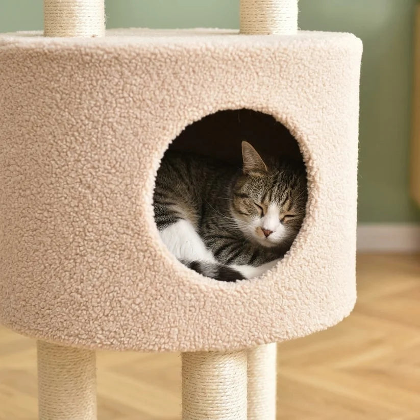 Arbre à chat design scandinave 148cm — Lund