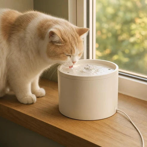 Fontaine à eau chat céramique — Bekk