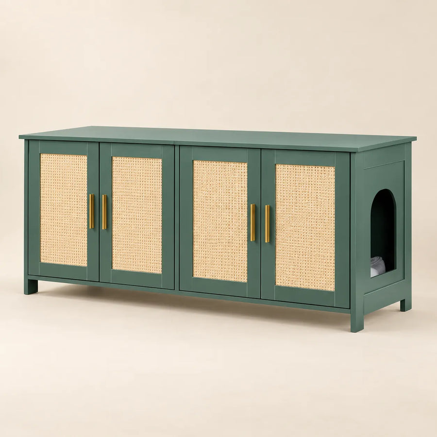 Grand meuble cache-litière 4 portes — Flett