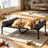 Lit surélevé Sval pour chien — vue du couchage rembourré
